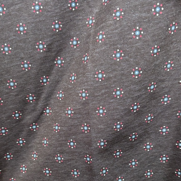 Stone Rose Men's Dark Blue Patterned Short Sleeve Button Down Shirt - Picture 5 of 10